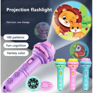 Flashing Projector Torch Lamp Multi Color - 1 Piece