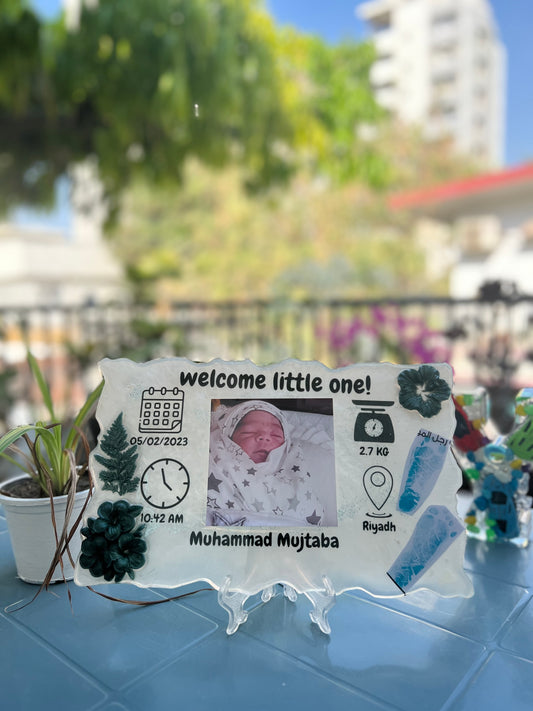 Resin Customizable Baby Name plate