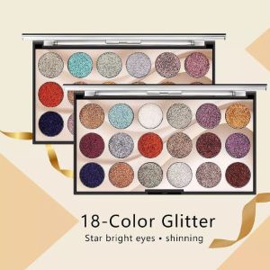Miss Rose 18-Color Glitter Eyeshadow Palette - 1 Piece