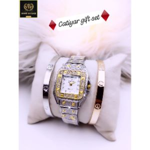 Aqua watch & cartier 2 bracelet set 002-1 Piece