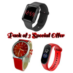 Pack of 3 watches 002-1 Piece